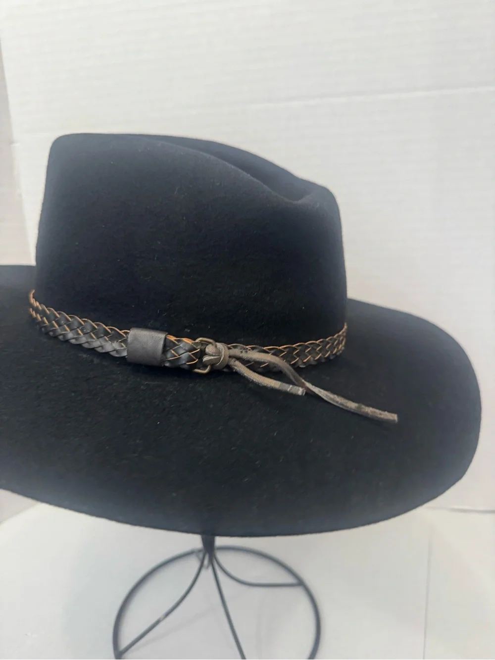 Vintage Youth S Black Wool Texas Hat Co. Cowboy Hat
